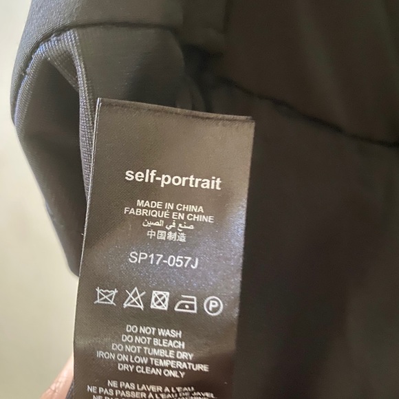 Self-Portrait Asymmetrical Ruffle Striped Jumpsuit - Picture 11 of 11